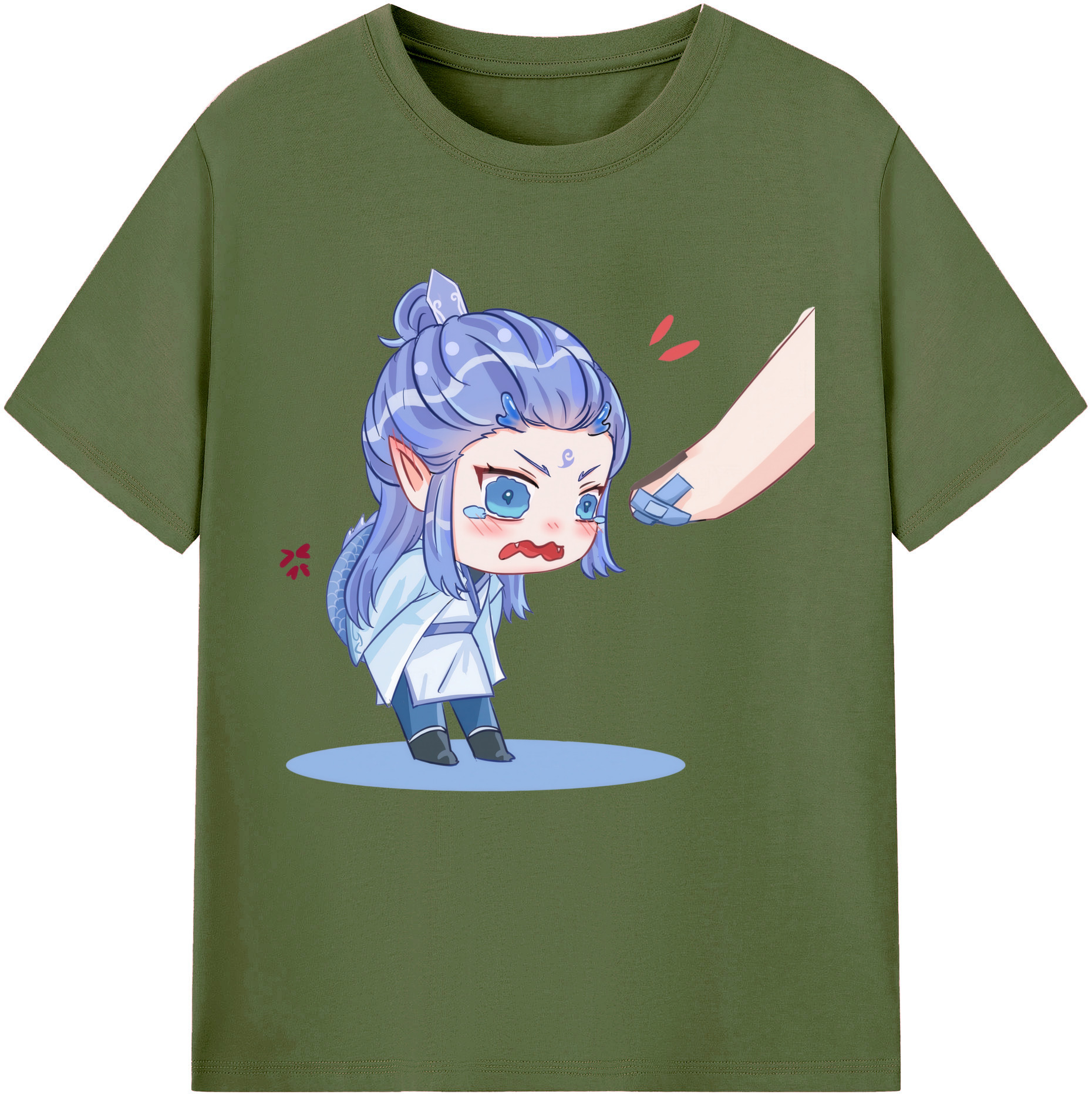 （画像用） Ne Zha 2 ナタ 魔童の大暴れ 綿100％半袖Tシャツ（フロントプリント）